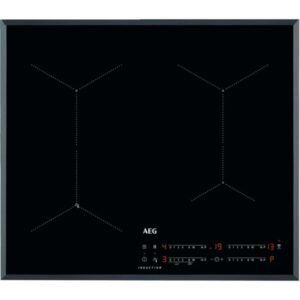 Plita incorporabila AEG IAE64431FB, Inductie, 4 zone de gatit, Touch control, Timer, Booster, Oprire automata, Conectivitate hota, SenseFry, 60 cm, Negru