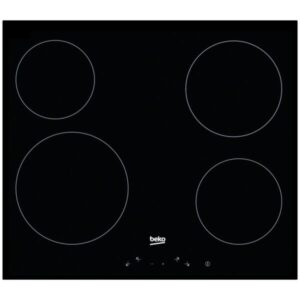 Plita incorporabila Beko HIC64401, Vitroceramica, 4 zone de gatit, Control touch, 60 cm, Negru