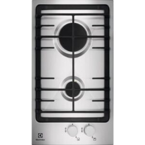 Plita incorporabila Domino Electrolux EGG3322NVX, Gaz, 2 arzatoare, 30 cm, Inox