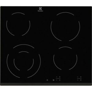 Plita incorporabila Electrolux EHF6241FOK, Vitroceramica, 4 Zone, Touch control, 60 cm, Negru