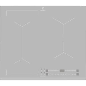 Plita incorporabila Electrolux EIV63440BS, Inductie, 4 zone de gatit, Touch control, 60 cm, Argintiu