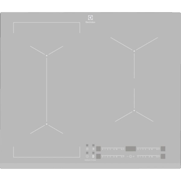 Plita incorporabila Electrolux EIV63440BS, Inductie, 4 zone de gatit, Touch control, 60 cm, Argintiu
