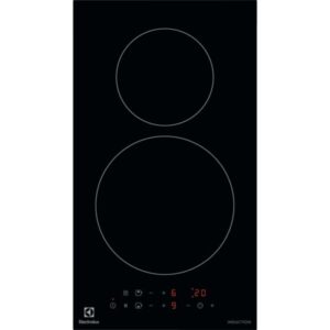 Plita incorporabila Electrolux LIT30230C, Inductie, 2 zone de gatit, Power boost, Control touch, 29 cm, Negru