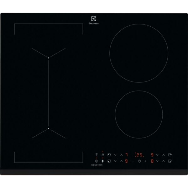 Plita incorporabila Electrolux LIV63431BK, Inductie, 4 zone de gatit, Touch control, Timer, Booster, 60 cm, Negru